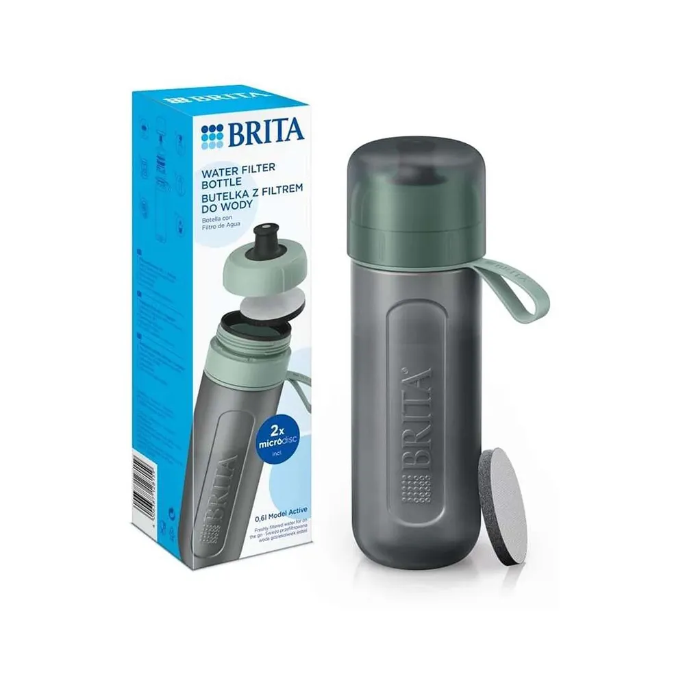 [1052251] Фильтр-бутылка Brita Active 0.6л Светло-зеленая