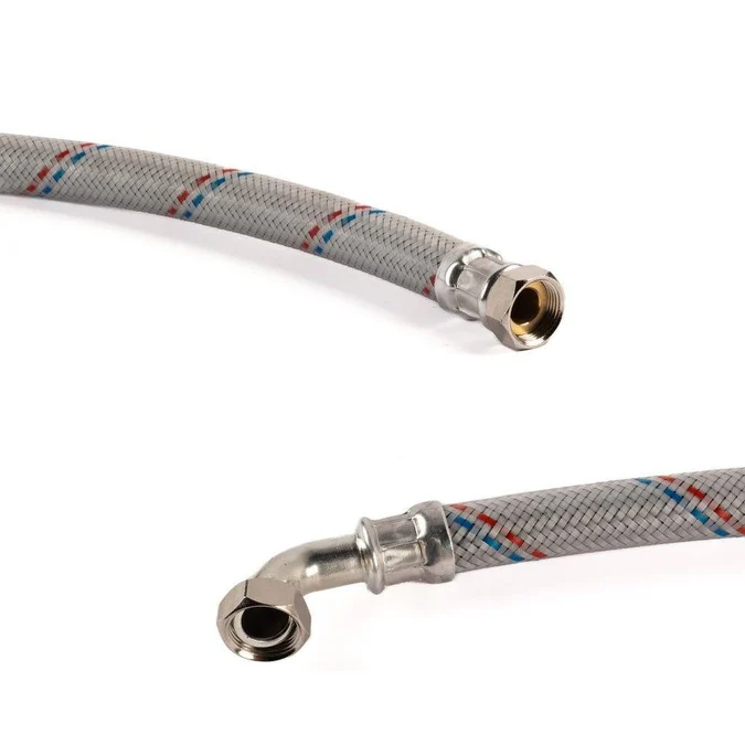 Гибкий шланг HSH Flatflex PA22 3/4"ВР-3/4"ВР Уголок L600 DN20