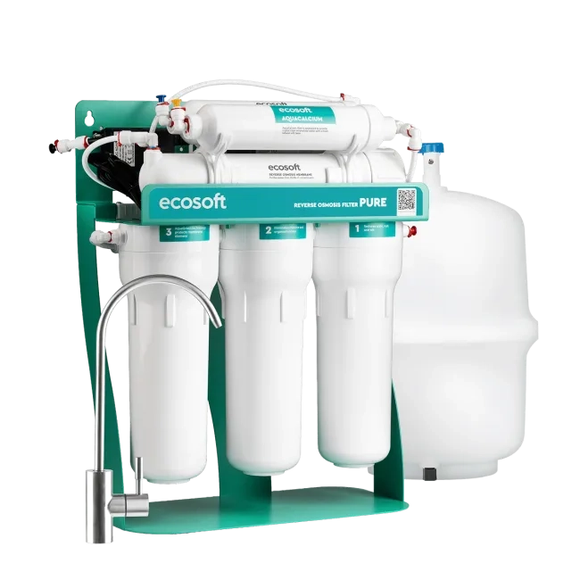 Ecosoft PURE AquaCalcium Mint Reverse Osmosis System with Pump