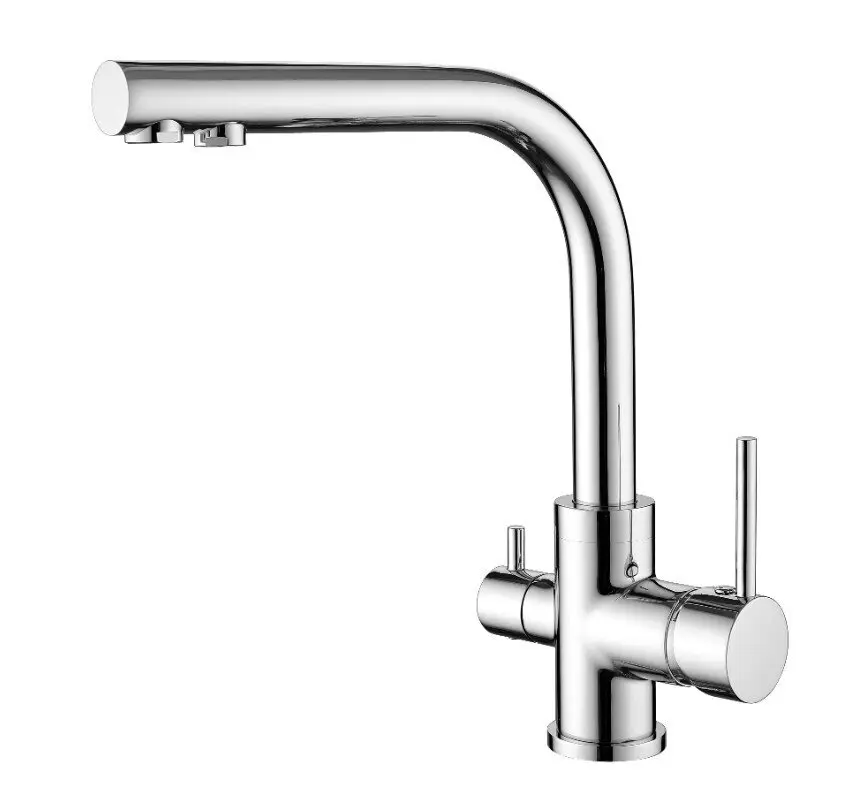 Смеситель кухонный 3 в 1 Helika Akvaduo 2663L-001 Chrome
