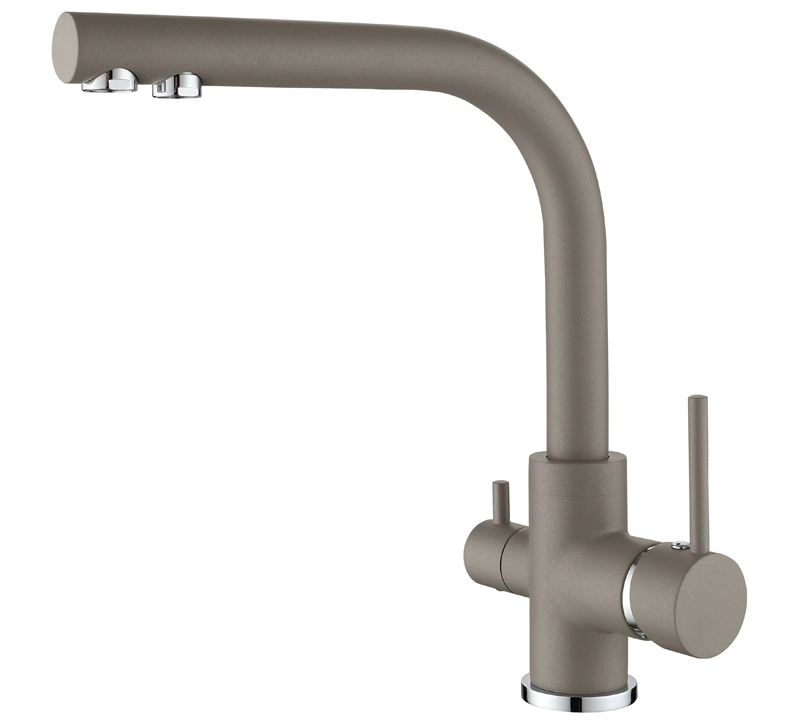 Helika 3 in 1 Faucet Akvaduo 2663L-220 Argent