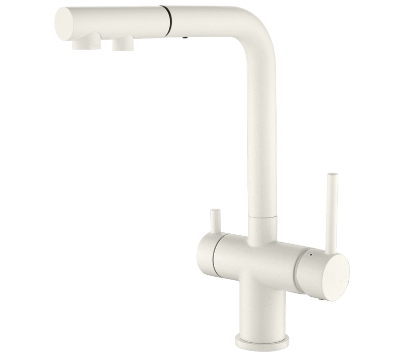 Helika 3 in 1 Faucet Akvaduo Plus 2683-710 Alba