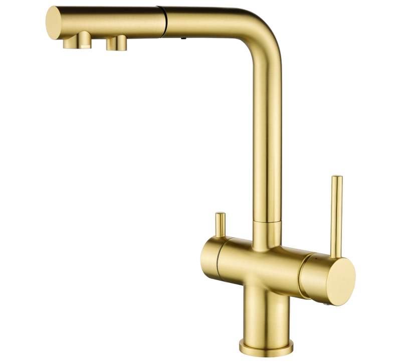 Helika 3 in 1 Faucet Akvaduo Plus 2683-G Gold