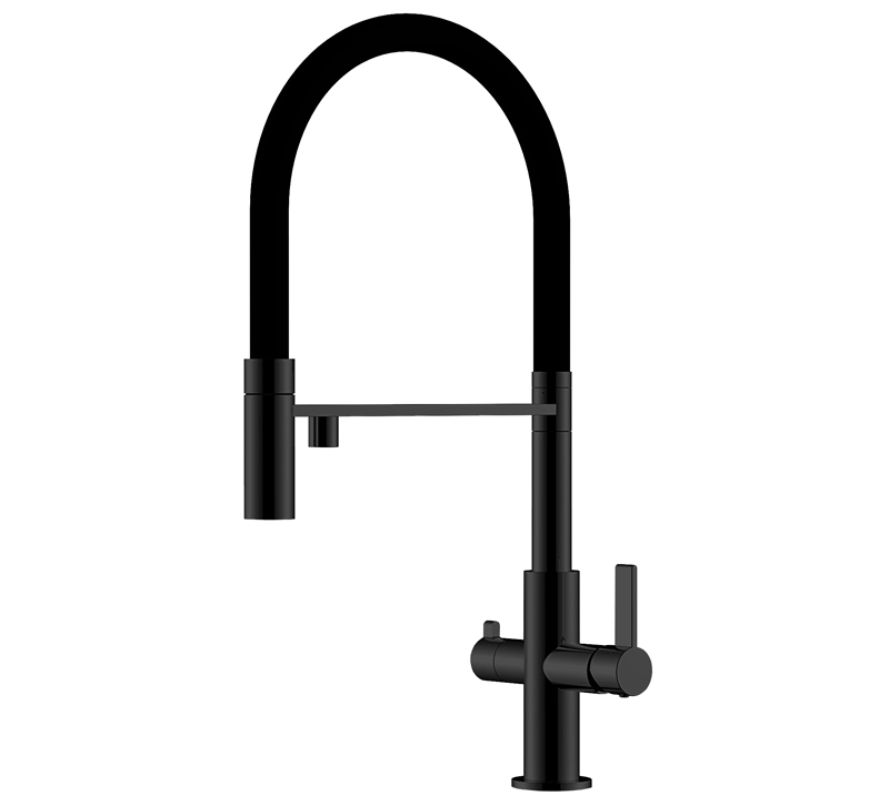 [7763-601B Black metallic] Helika 3 in 1 Faucet Soifos 7763-601B Black Metallic