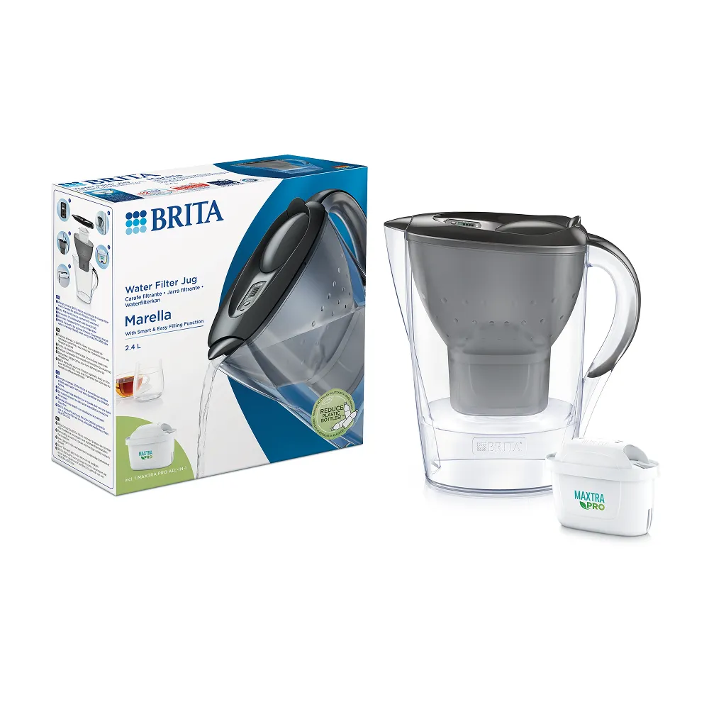 [1052794] Brita Marella veefiltrikann 2.4L Grafiit + Maxtra Pro filter