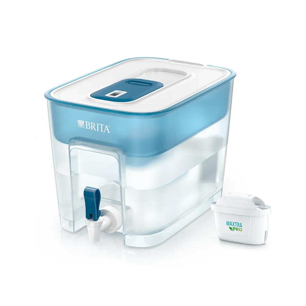 [1052727] Brita Flow Water Filter Dispenser 8.2L Blue with Maxtra Pro Cartridge